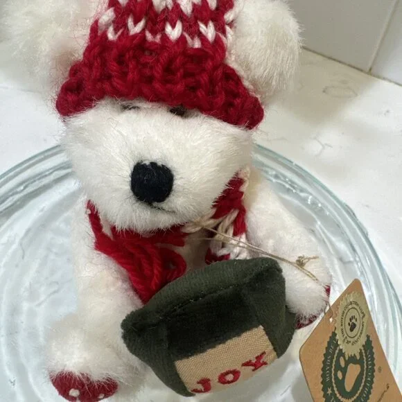 Boyds Alyssa Berrifrost Bear Ornament Joy Plush Ornament - Picture 3 of 10
